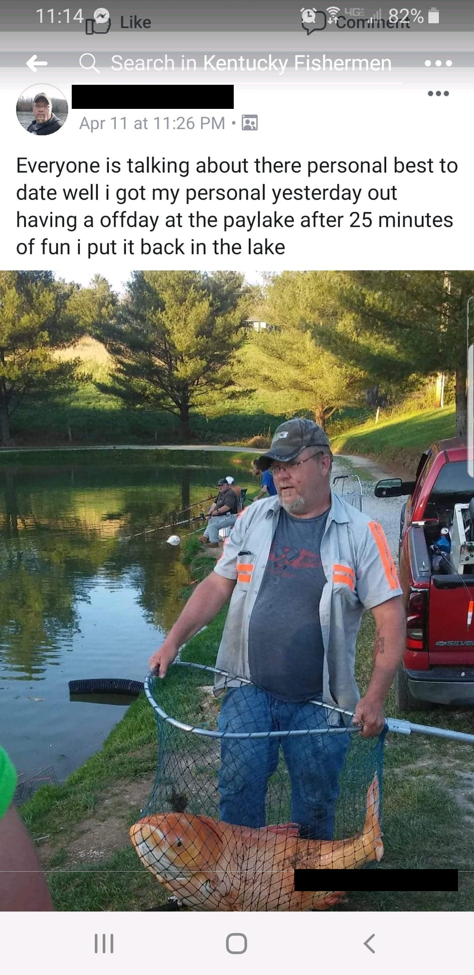 Asian Carp in Kentucky Paylake